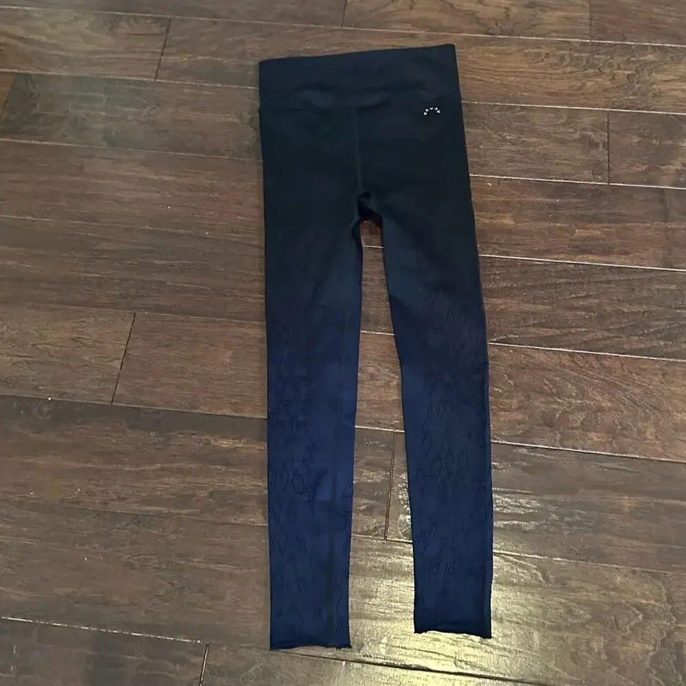 Varley Dover dip dye legging black ombré blue Yoga Active Size XXS XS